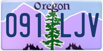 OR license plate 091LJV