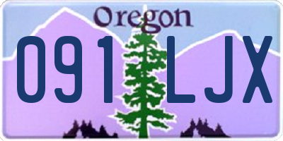 OR license plate 091LJX