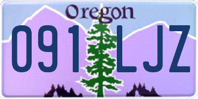 OR license plate 091LJZ