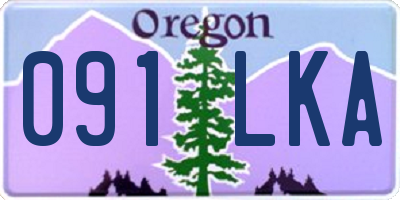 OR license plate 091LKA