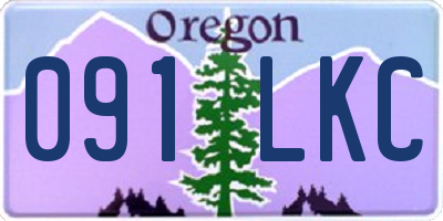 OR license plate 091LKC
