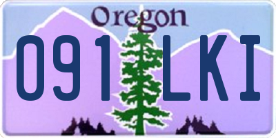 OR license plate 091LKI