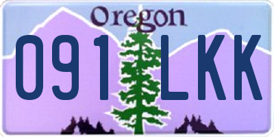 OR license plate 091LKK