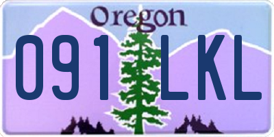 OR license plate 091LKL