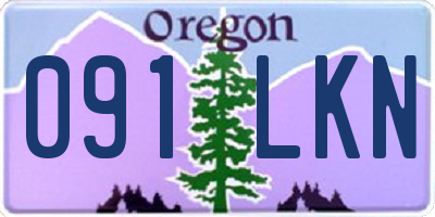 OR license plate 091LKN