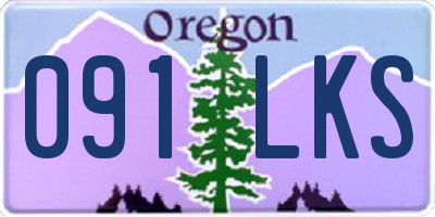 OR license plate 091LKS
