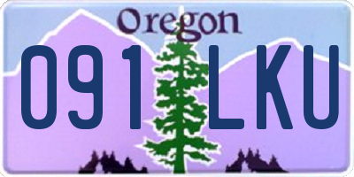 OR license plate 091LKU