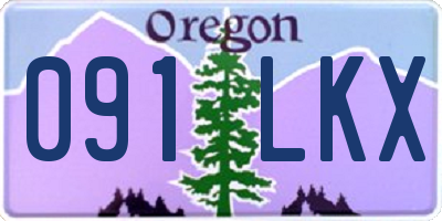 OR license plate 091LKX