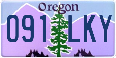 OR license plate 091LKY