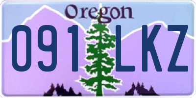 OR license plate 091LKZ