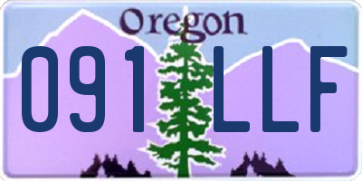 OR license plate 091LLF