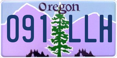 OR license plate 091LLH