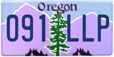 OR license plate 091LLP