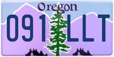 OR license plate 091LLT
