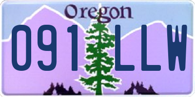 OR license plate 091LLW