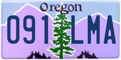 OR license plate 091LMA