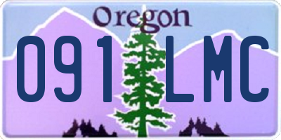 OR license plate 091LMC