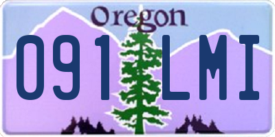 OR license plate 091LMI