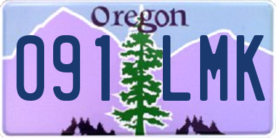 OR license plate 091LMK