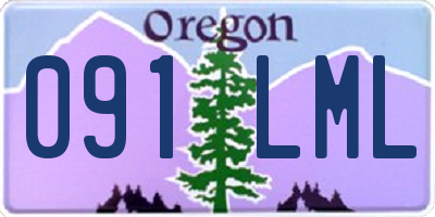 OR license plate 091LML