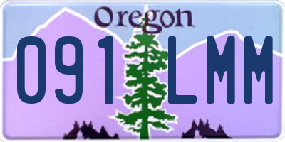 OR license plate 091LMM