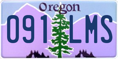 OR license plate 091LMS
