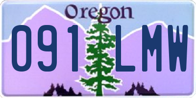 OR license plate 091LMW