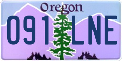 OR license plate 091LNE