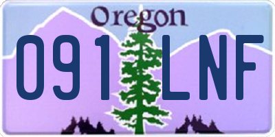 OR license plate 091LNF