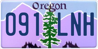OR license plate 091LNH