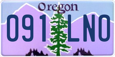 OR license plate 091LNO