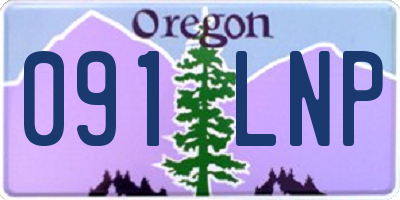 OR license plate 091LNP