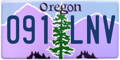 OR license plate 091LNV