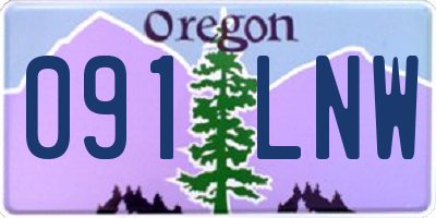 OR license plate 091LNW