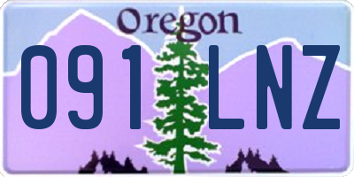OR license plate 091LNZ