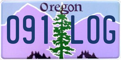 OR license plate 091LOG