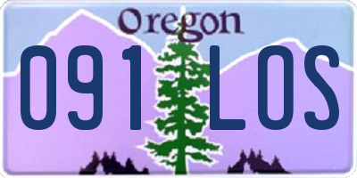 OR license plate 091LOS