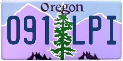 OR license plate 091LPI