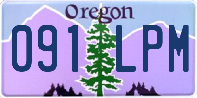 OR license plate 091LPM