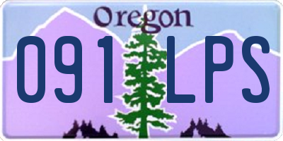 OR license plate 091LPS
