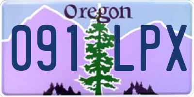 OR license plate 091LPX