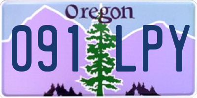 OR license plate 091LPY