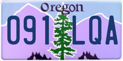 OR license plate 091LQA