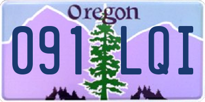 OR license plate 091LQI