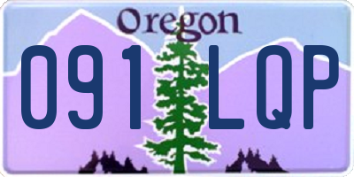OR license plate 091LQP