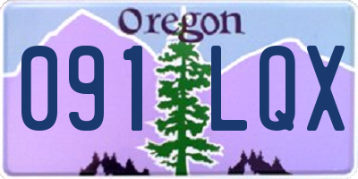 OR license plate 091LQX