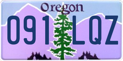 OR license plate 091LQZ