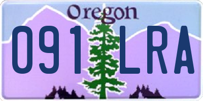 OR license plate 091LRA