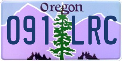 OR license plate 091LRC