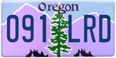 OR license plate 091LRD